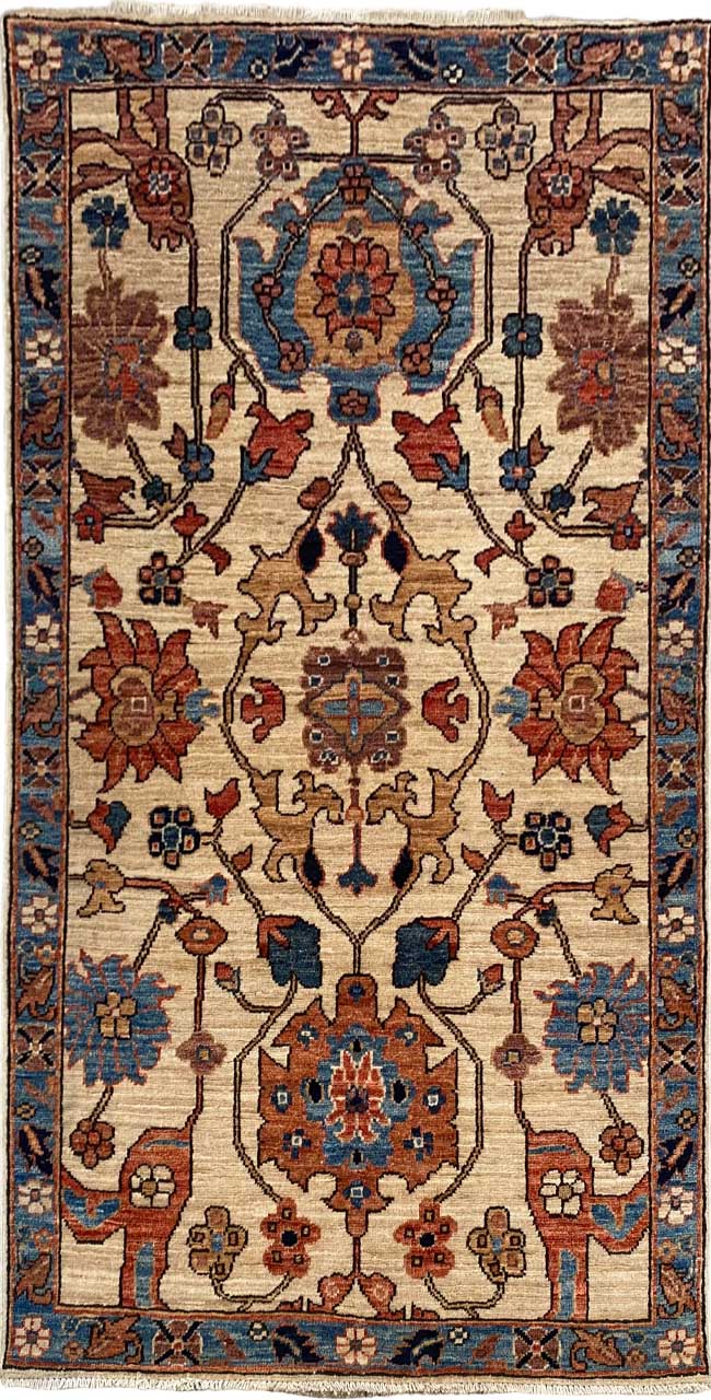 Afghan Turkaman weave, Caucasian design 148x89cm | Rug# 26659