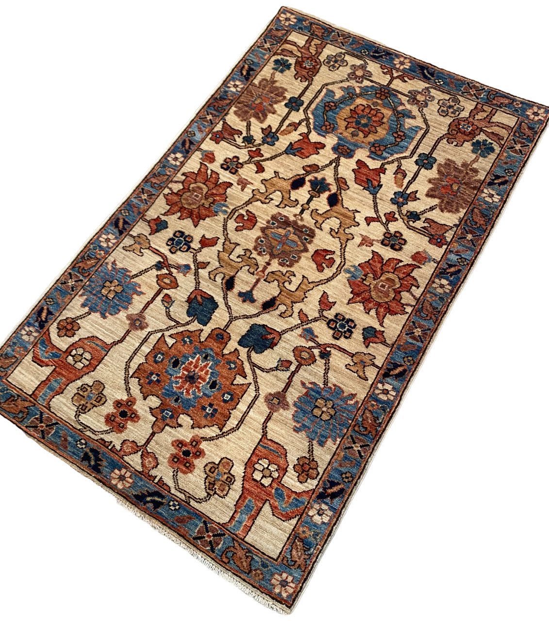 Afghan Turkaman weave, Caucasian design 148x89cm | Rug# 26659