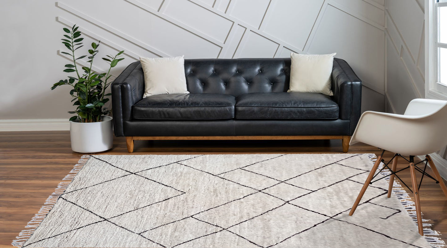 Afghan hand-woven Scandinavian designer Rug 287x252cm | Rug# 26780