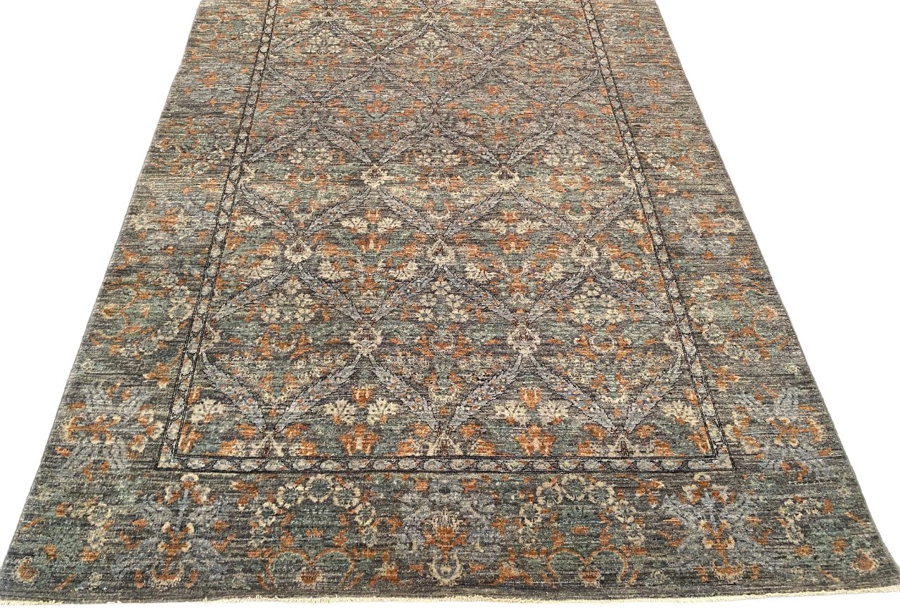 Turkaman weave carpet in 16th century Safavid design, 278x181cm | Rug# 26795
