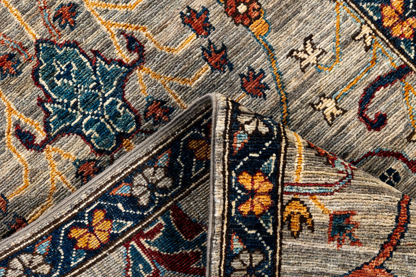 Custom-made Afghan runner in 16th-century Garous-Bijar design 861x79cm | Rug# 26891