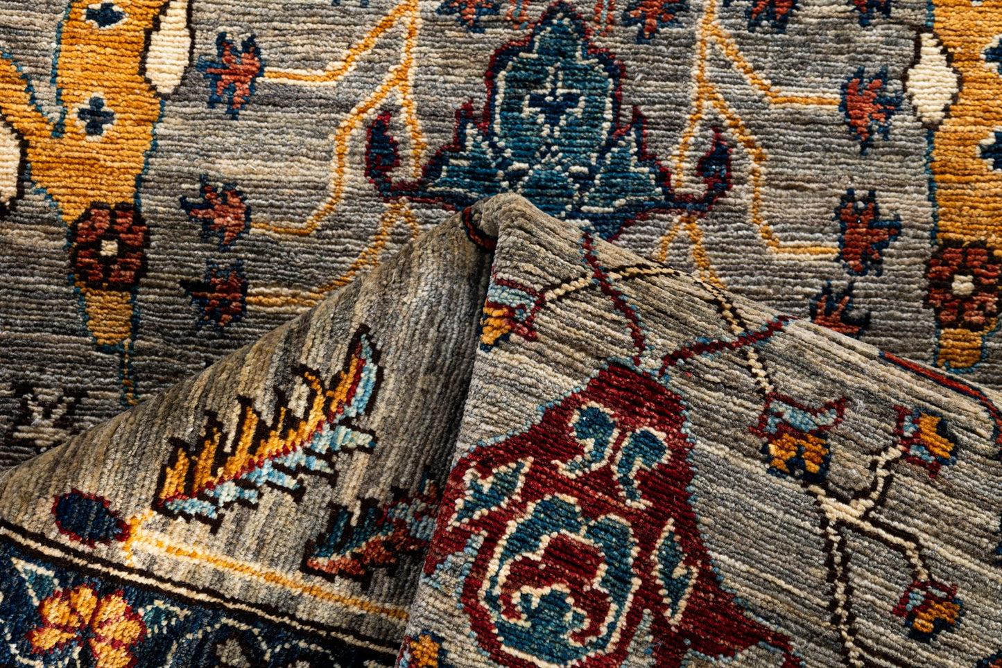Custom-made Afghan runner in 16th-century Garous-Bijar design 861x79cm | Rug# 26891