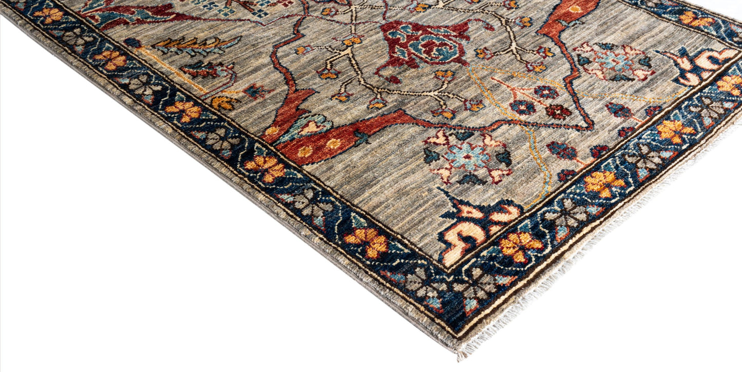 Custom-made Afghan runner in 16th-century Garous-Bijar design 861x79cm | Rug# 26891