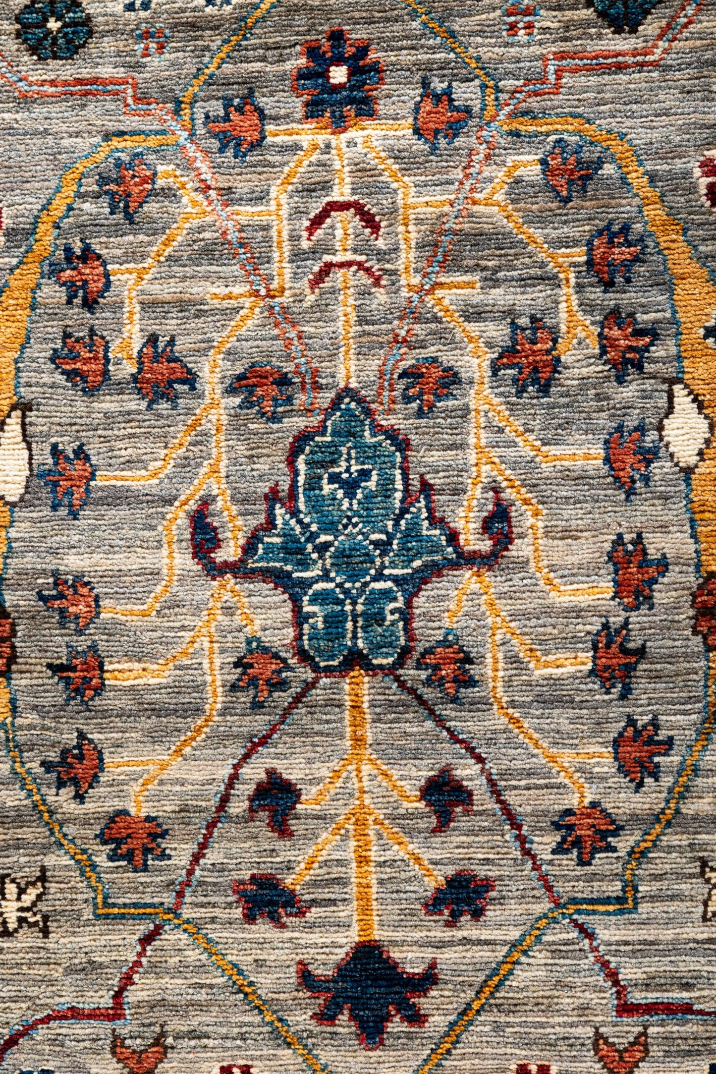 Custom-made Afghan runner in 16th-century Garous-Bijar design 861x79cm | Rug# 26891