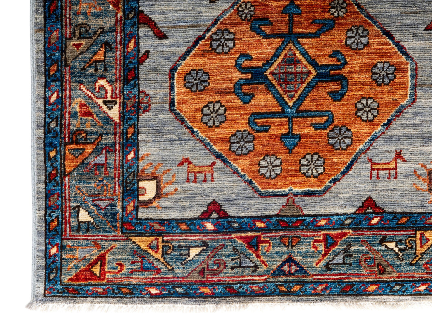 Afghan Turkaman weave, 19th-century Caucasian Inspired 483x80cm | Rug# 26894