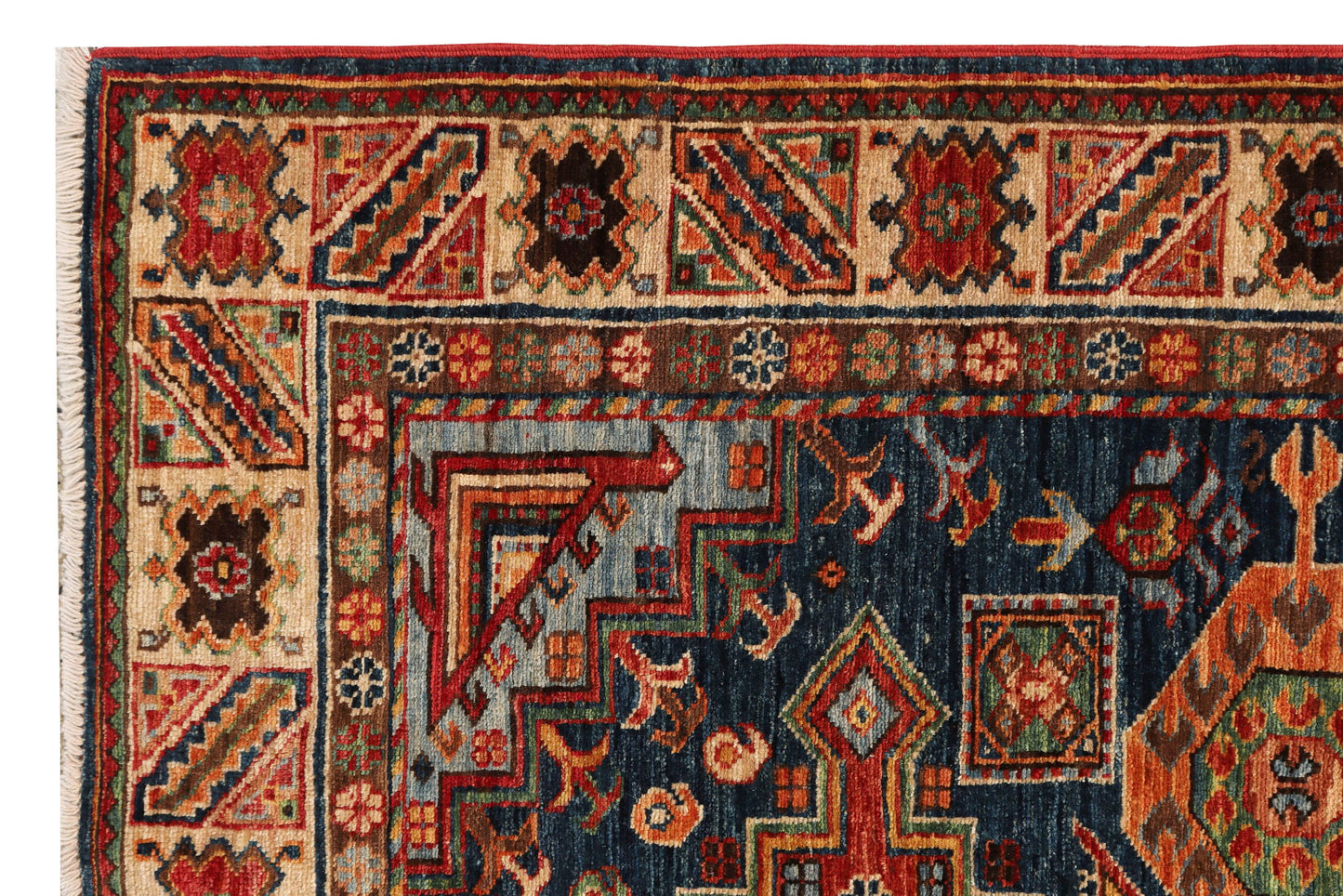 Afghan Turkaman weave, 19th-century Caucasian design 197x145cm | Rug# 26931