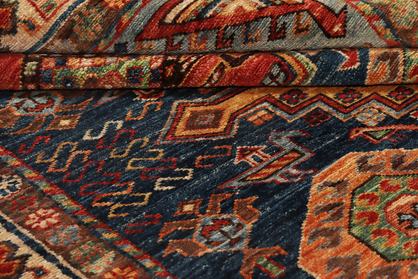Afghan Turkaman weave, 19th-century Caucasian design 197x145cm | Rug# 26931