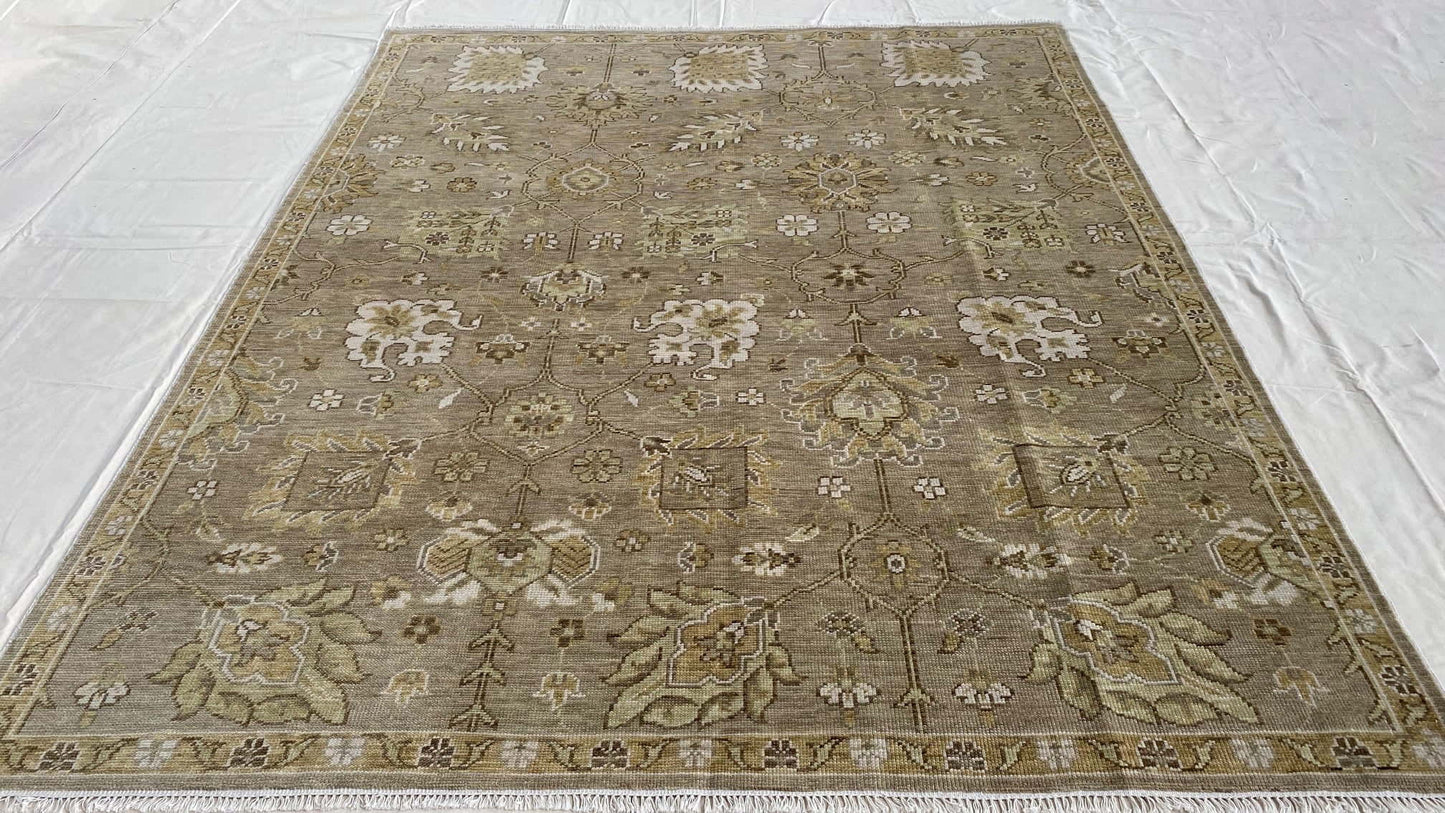 Indo Oushak designer rug 298x244cm | Rug# 30810
