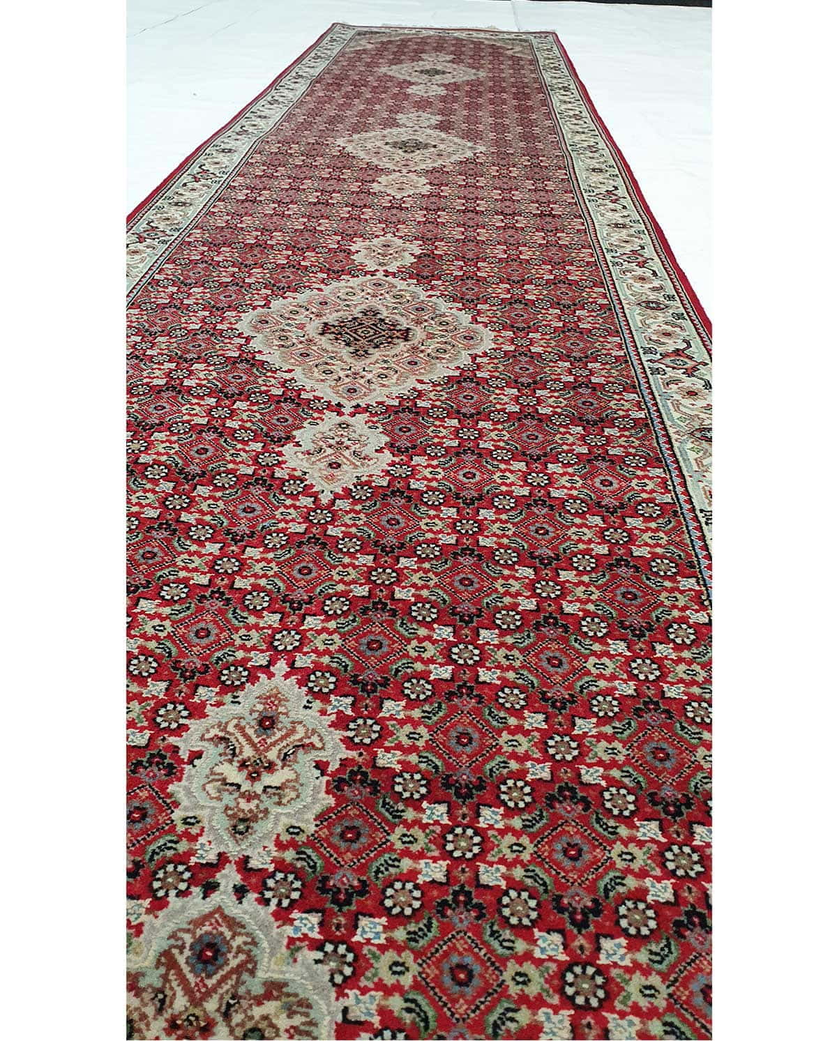 Custom-Made Amritsar in Tabriz design hall-runner 418x82cm | Rug# 30838