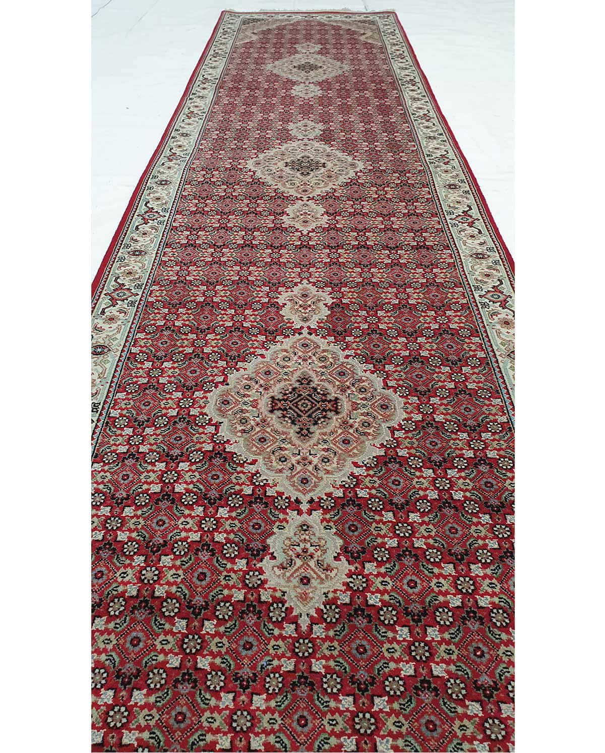 Custom-Made Amritsar in Tabriz design hall-runner 418x82cm | Rug# 30838