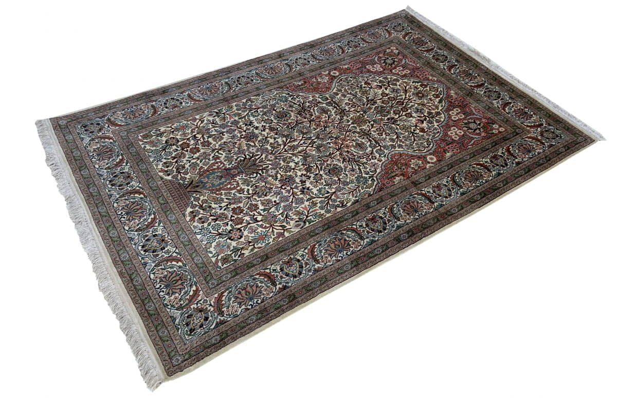 Kashmir Silk Tree-of-Life 185x122cm | Rug# 31210