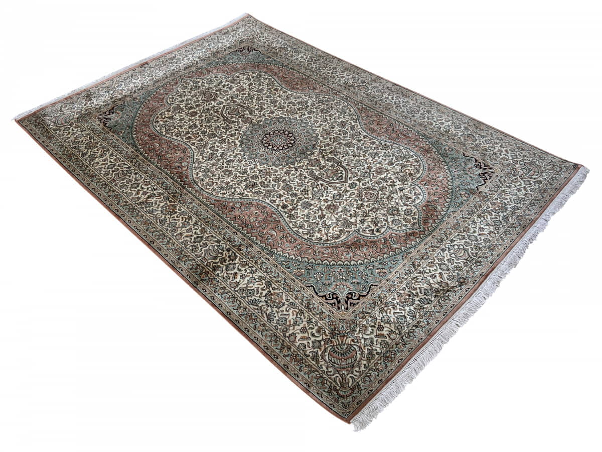 Kashmir Silk floral-design 240x173cm | Rug# 31221