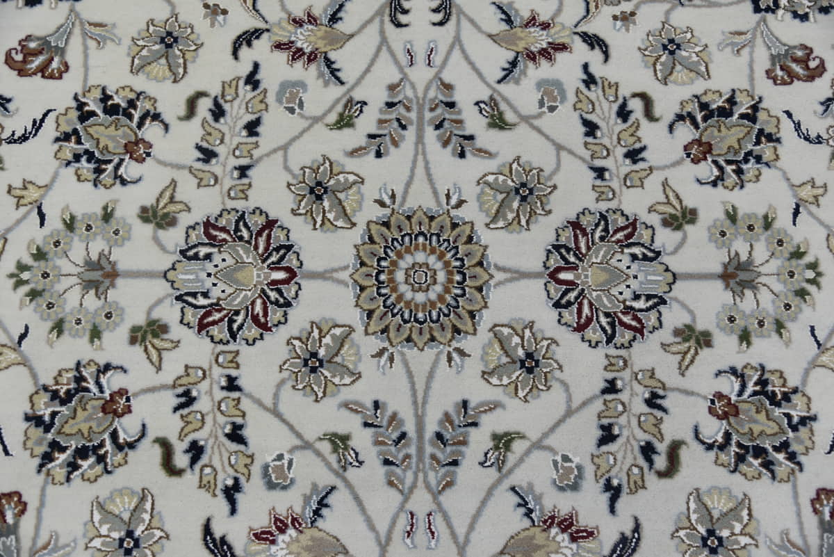 very fine Amritsar round carpet in Nain Design 302x302cm | Rug# 31252