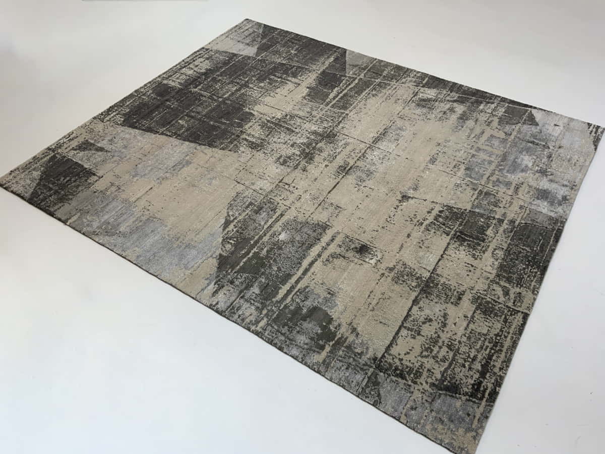 wool & silk modern designer rug 295x245cm | Rug# 31388