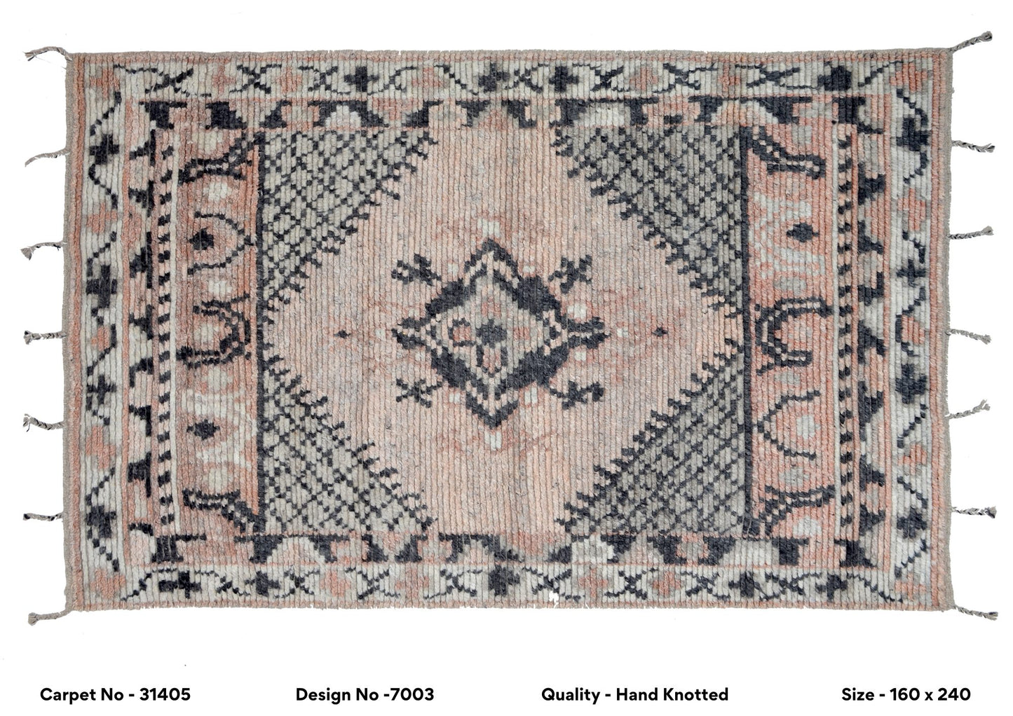 Turkish Tulu design 240x160cm | Rug # 31405