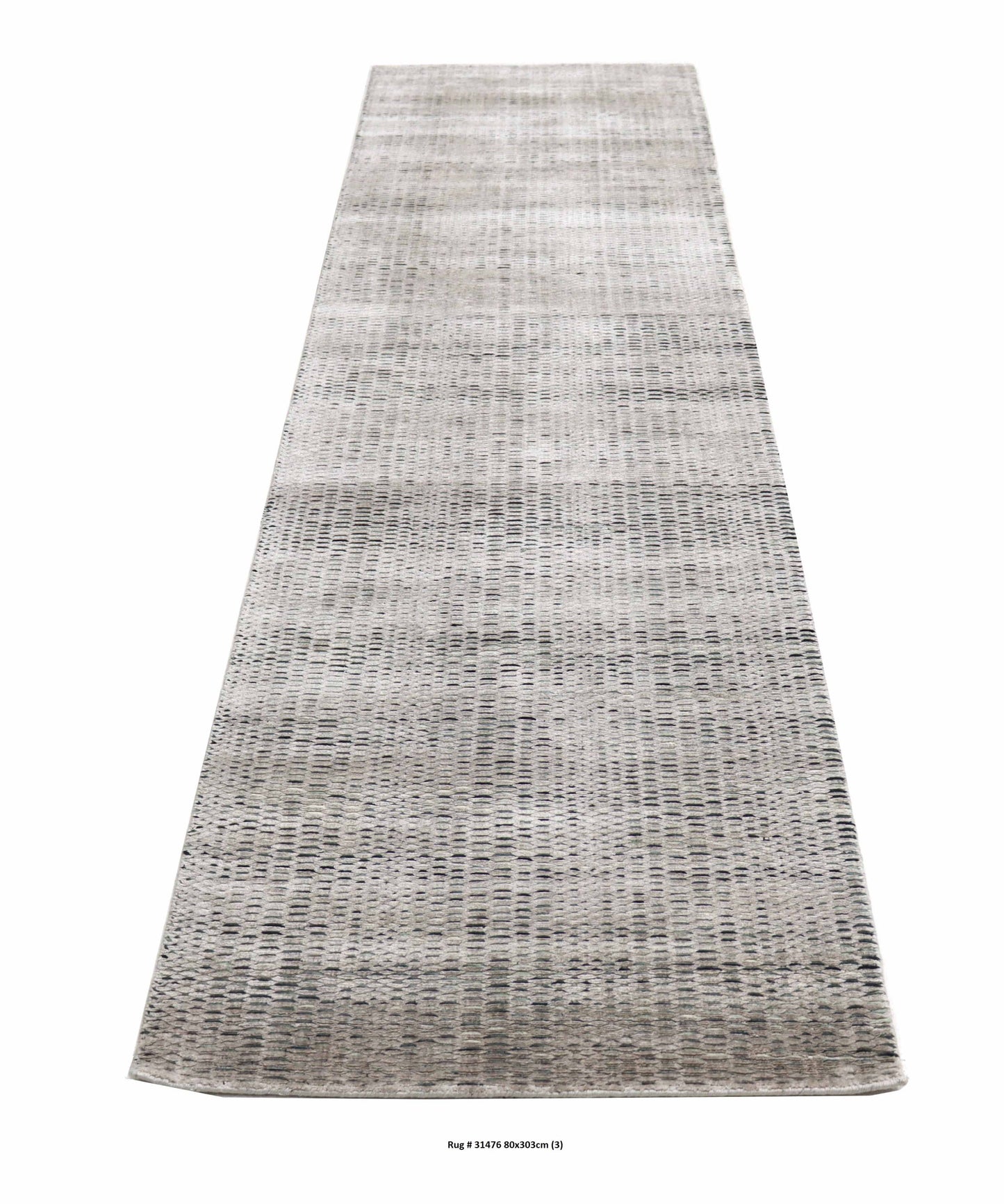Handloom Scandinavian style Designer Runner 303x80cm | Rug# 31476