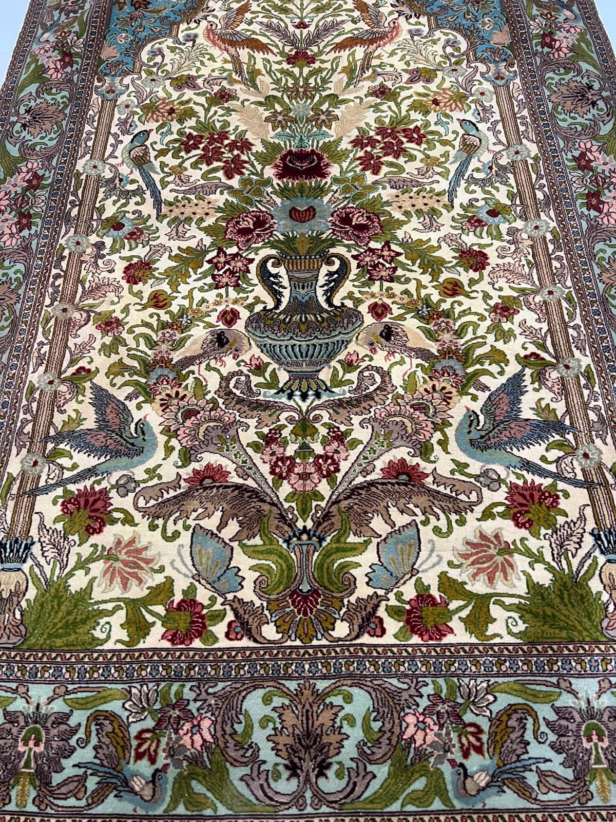 Superb Tree-Of-Life silk 126x80cm | Rug# 31599