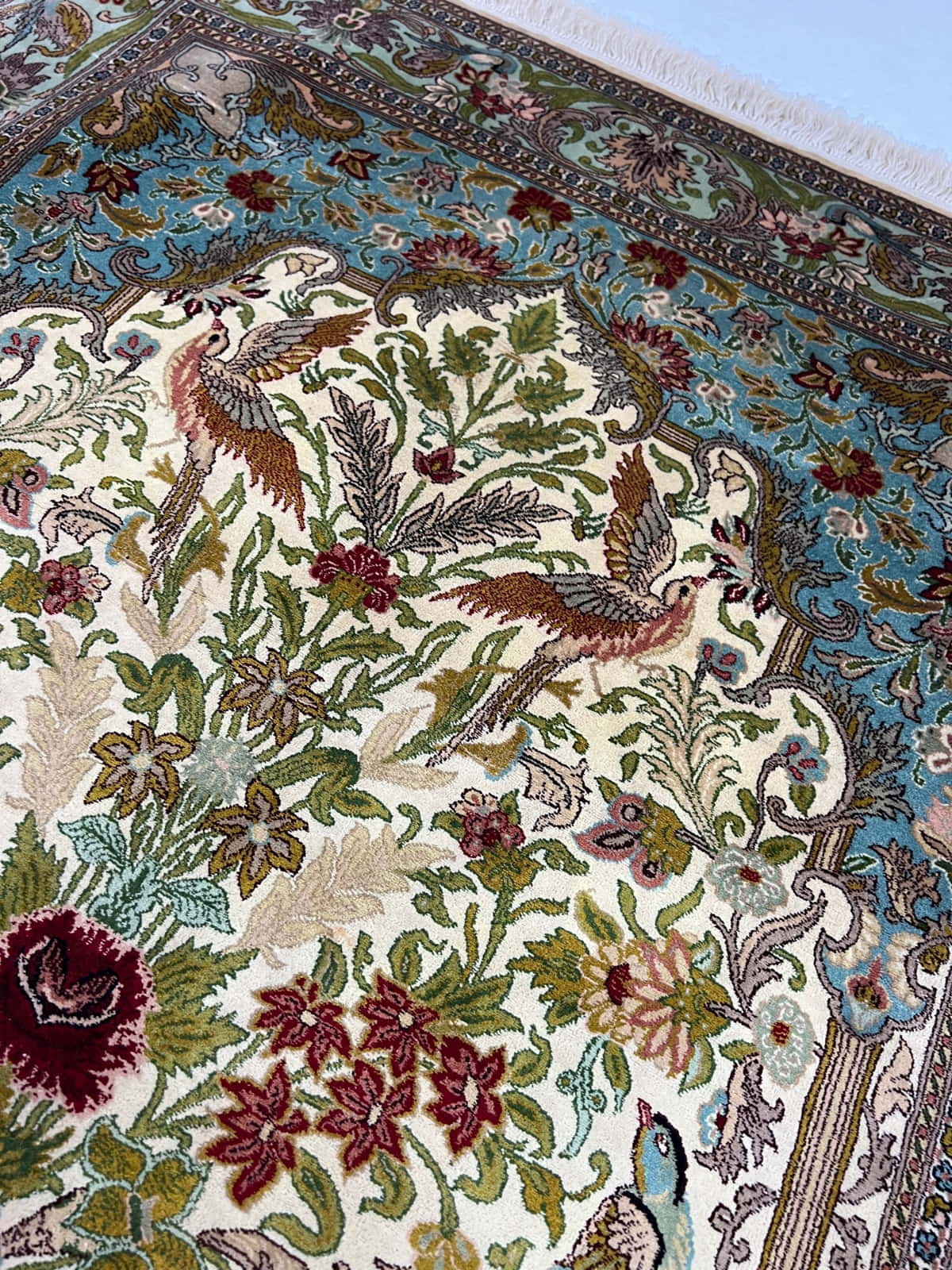 Superb Tree-Of-Life silk 126x80cm | Rug# 31599