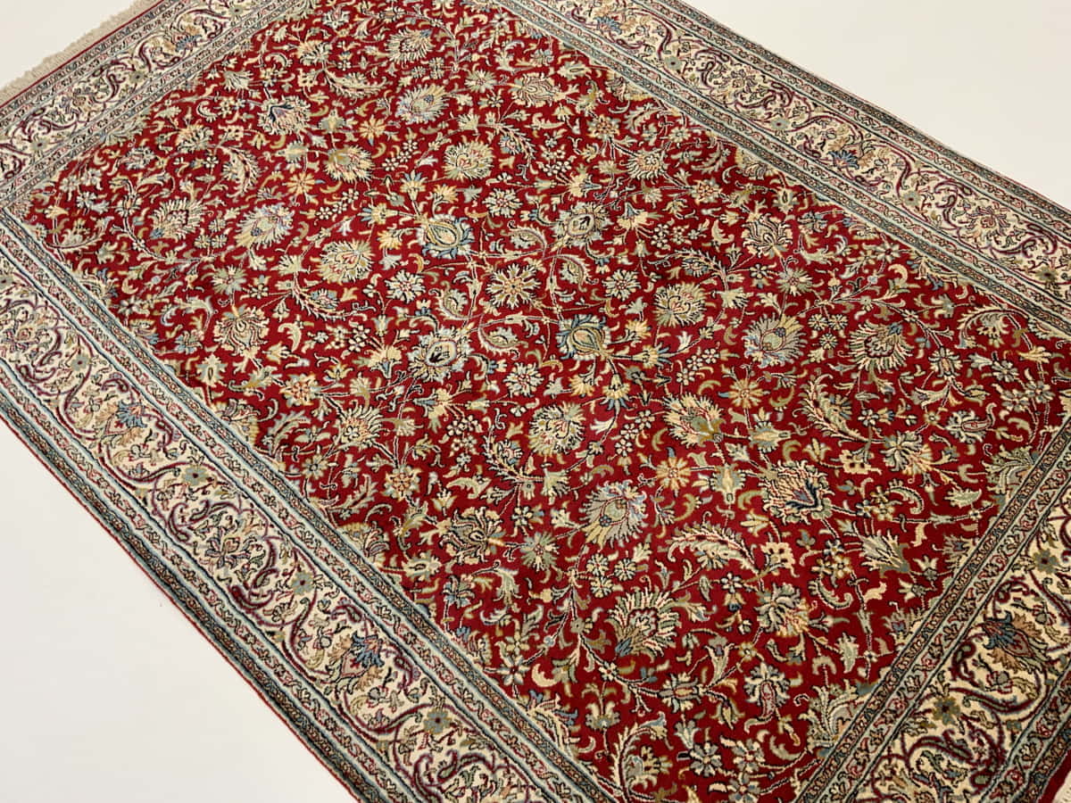 Srinagar Kashmir, pure silk pile, 185x128cm | Rug# 31605