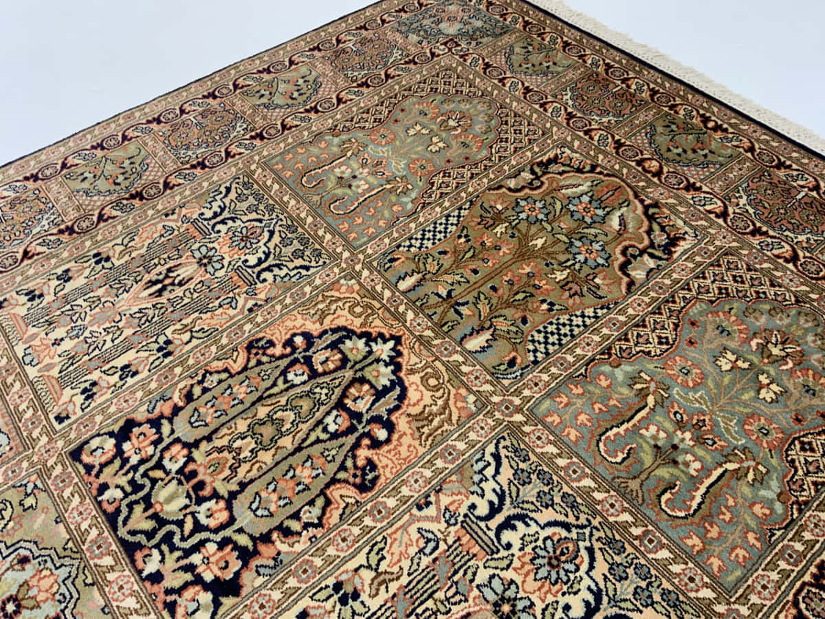 Srinagar Kashmir silk 191x125cm | Rug# 31607