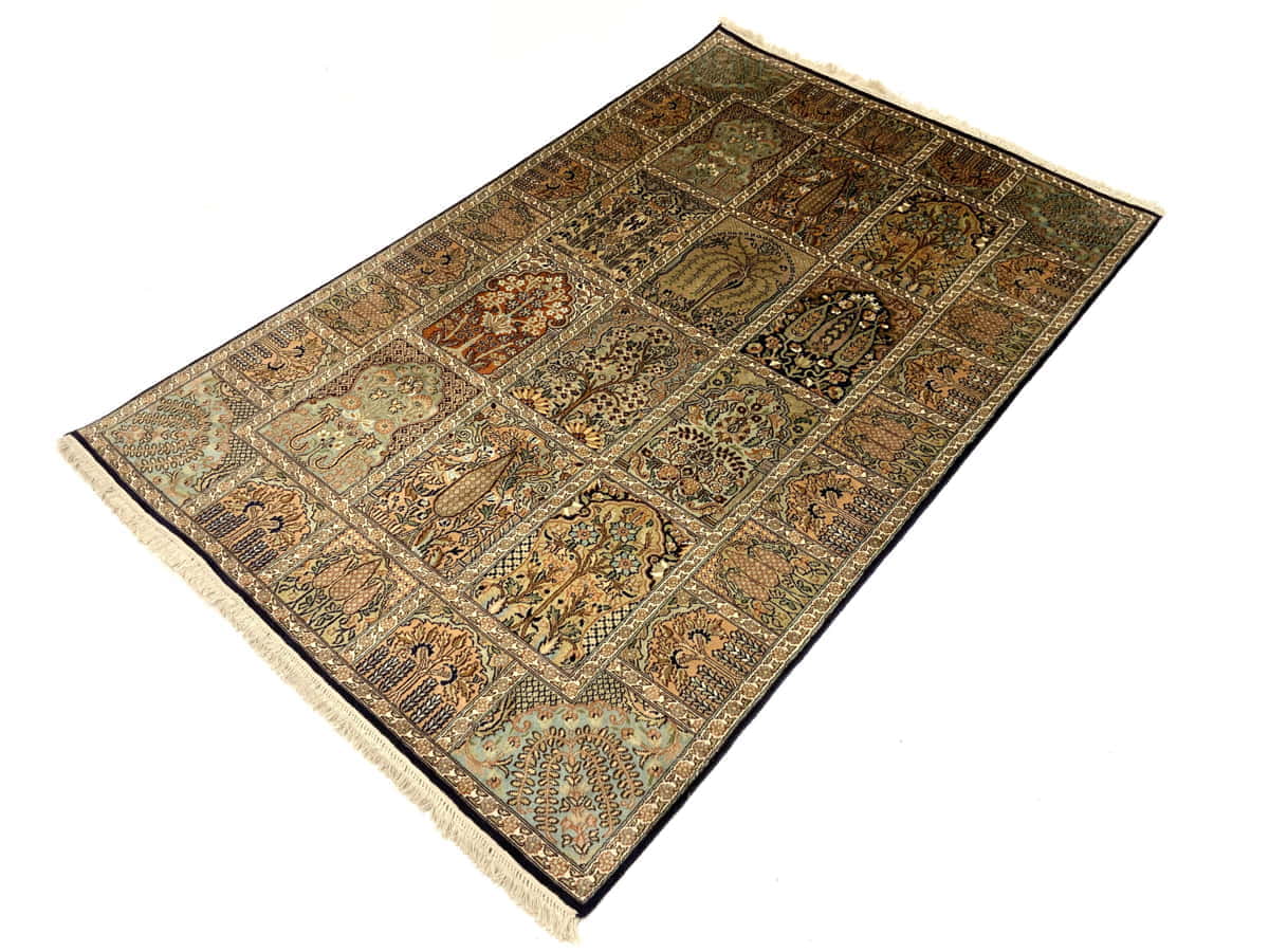 Srinagar Kashmir silk 189x121cm | Rug# 31608