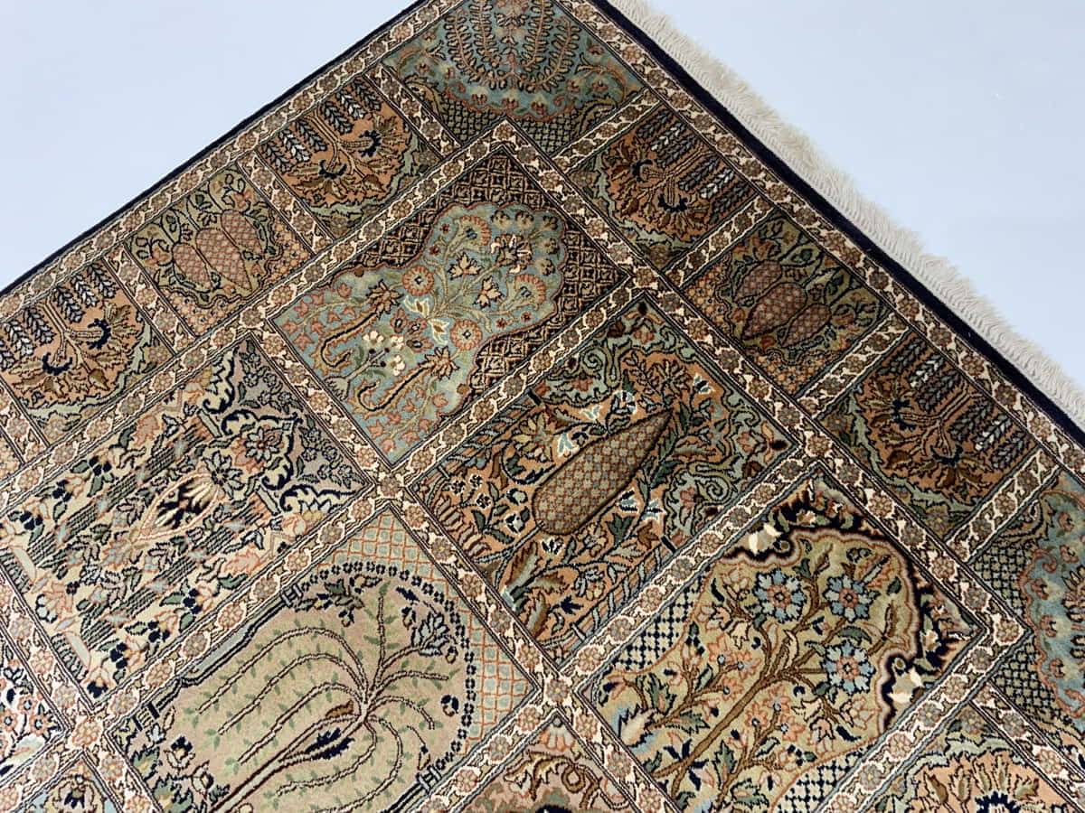 Srinagar Kashmir silk 189x121cm | Rug# 31608