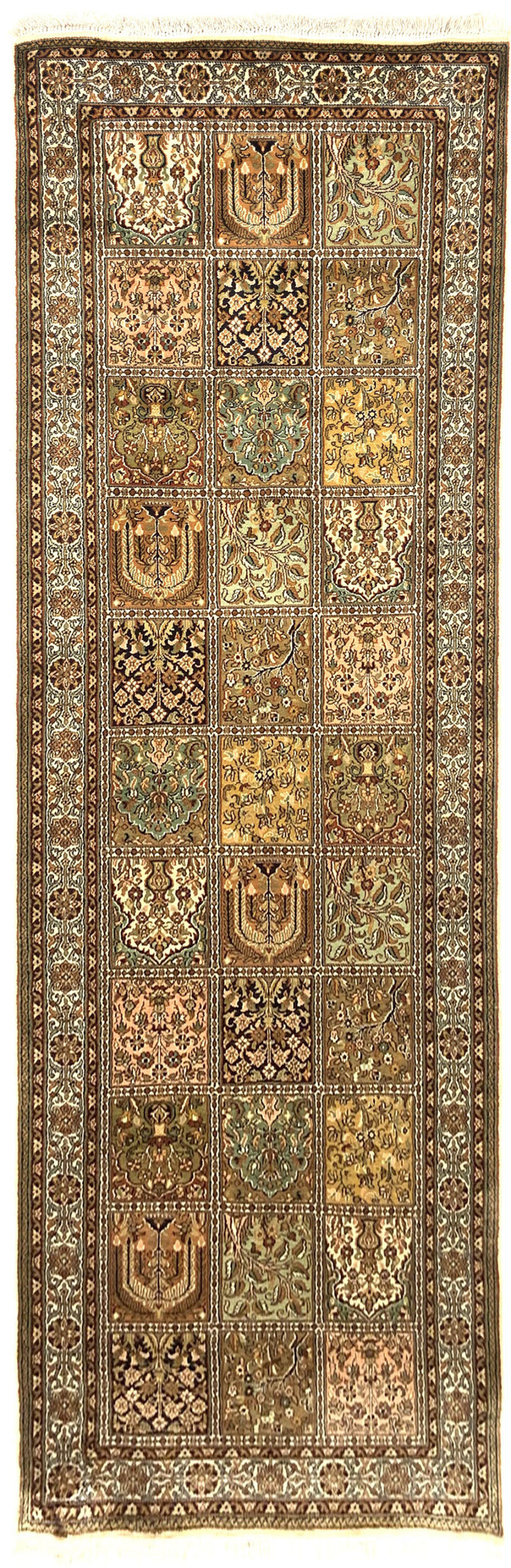 Srinagar Kashmir silk 244x80cm | Rug# 31616