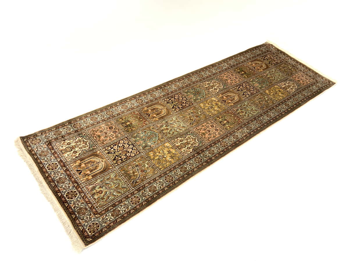 Srinagar Kashmir silk 244x80cm | Rug# 31616