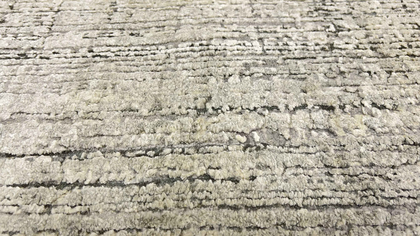 Pure silk & wool Oxidized Abstract designer rug 311x246cm | Rug# 31625
