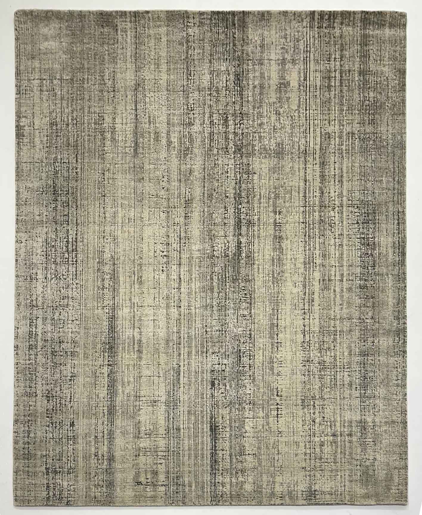 Pure silk & wool Oxidized Abstract designer rug 311x246cm | Rug# 31625