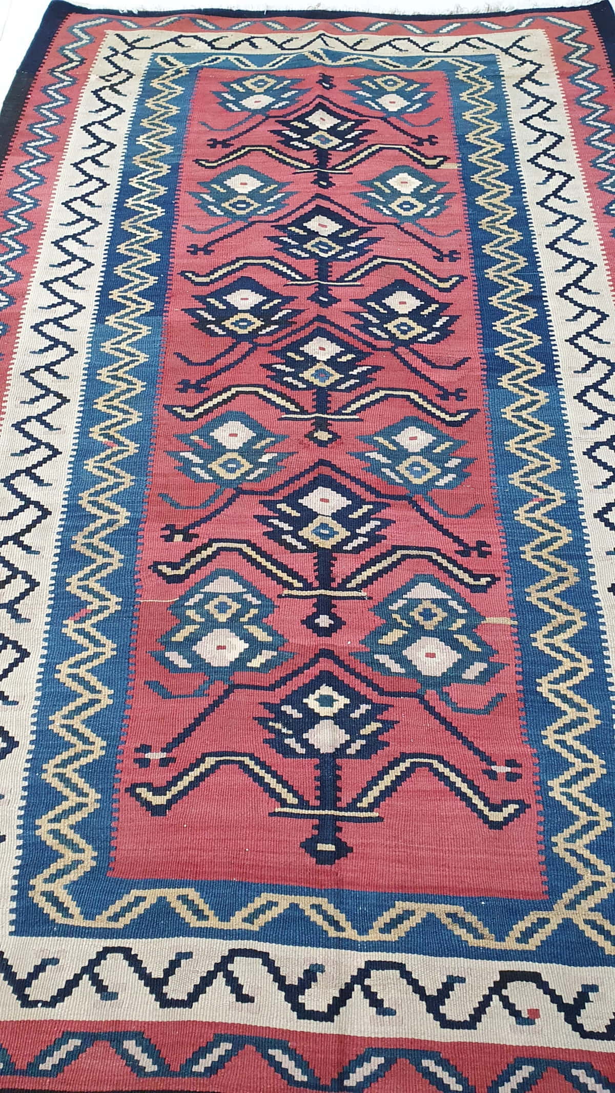 Vintage Bijar Kilim 226x145cm | Rug# 3276
