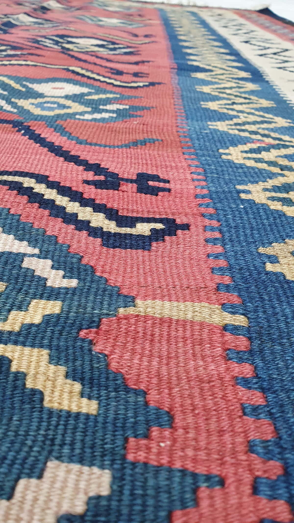 Vintage Bijar Kilim 226x145cm | Rug# 3276