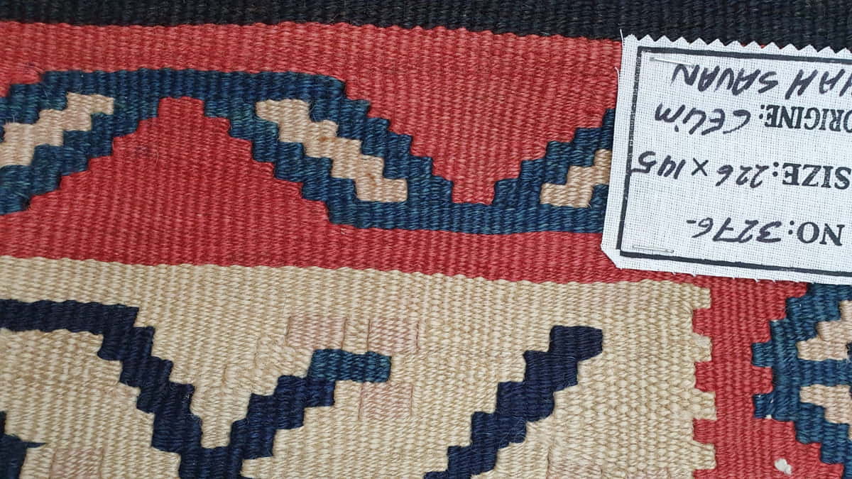 Vintage Bijar Kilim 226x145cm | Rug# 3276