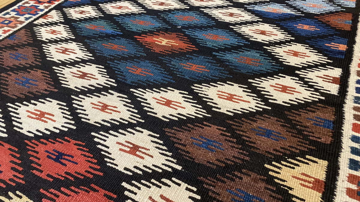Antique Shahsavan Kilim 366x112cm | Rug# 3326