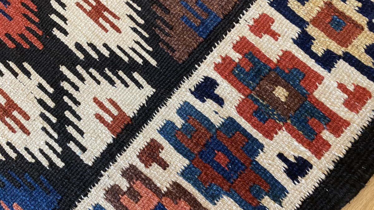 Antique Shahsavan Kilim 366x112cm | Rug# 3326