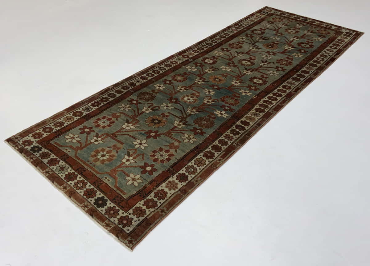 Antique Kurdi, circa 1900, Persia, 299x108cm | Rug# 49755