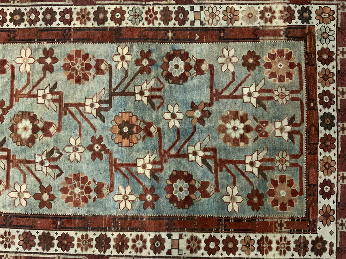 Antique Kurdi, circa 1900, Persia, 299x108cm | Rug# 49755