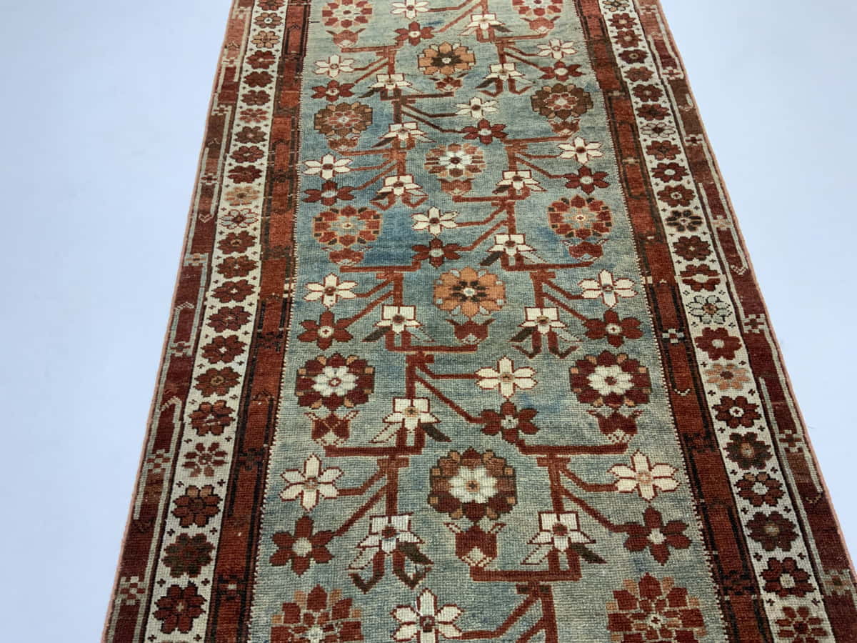 Antique Kurdi, circa 1900, Persia, 299x108cm | Rug# 49755
