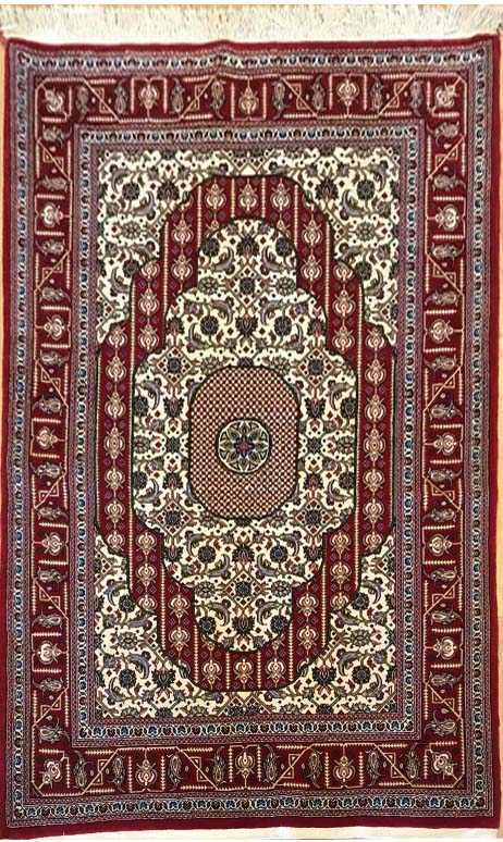 Superfine Qum, Kork wool,  154x104cm | Rug# 6382