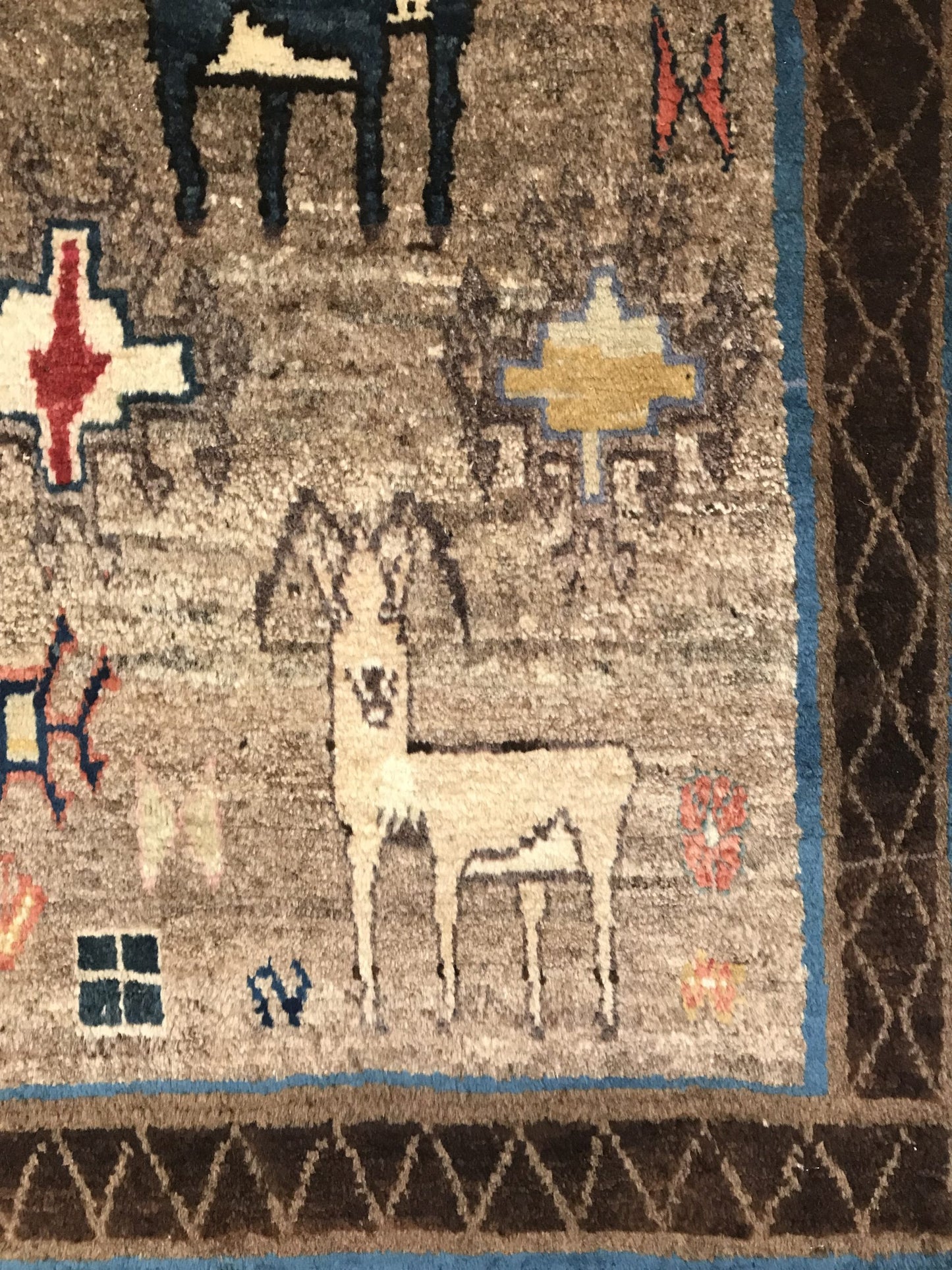 Vintage Nomadic Gabbeh 180x110cm | Rug# 6966