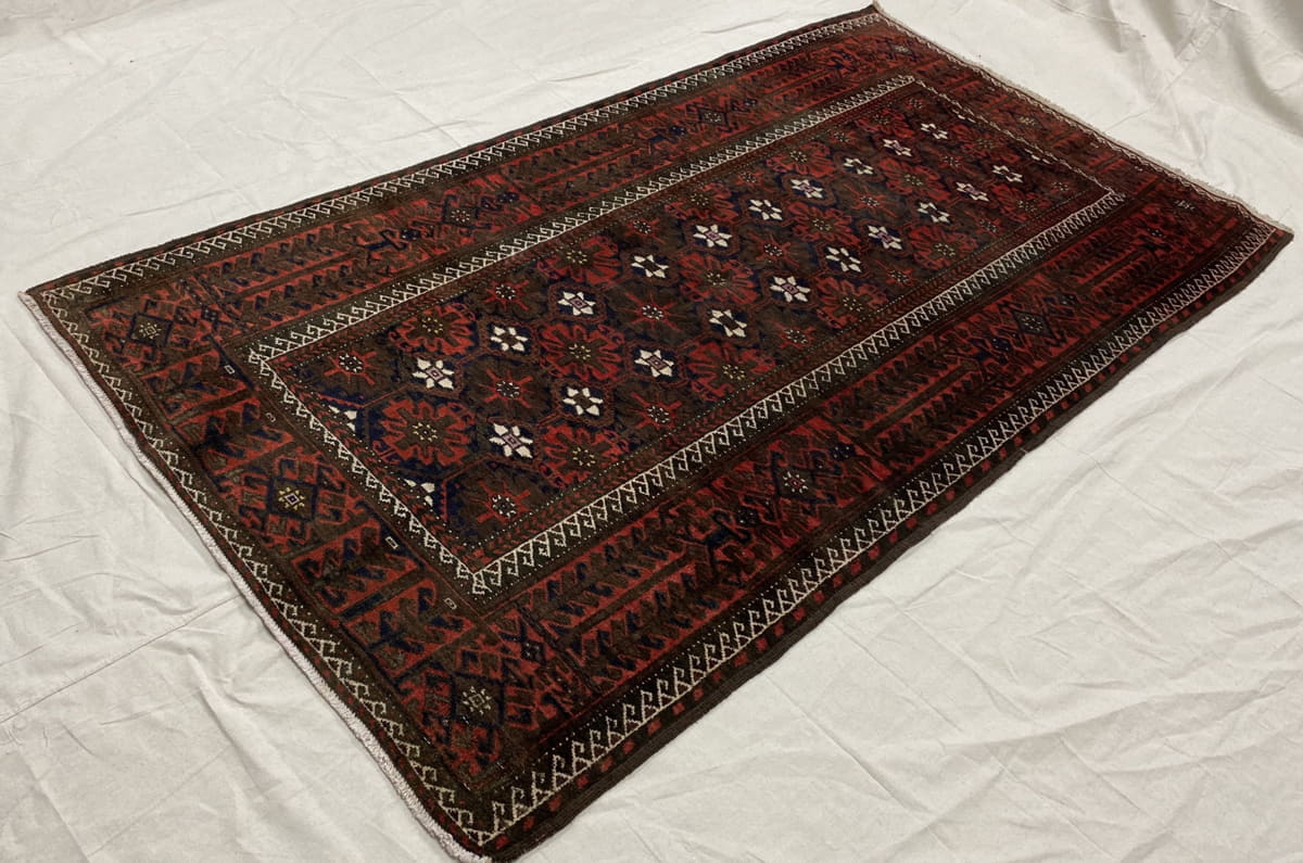Vintage Balouch Rug 238x125cm | Rug# 7241A