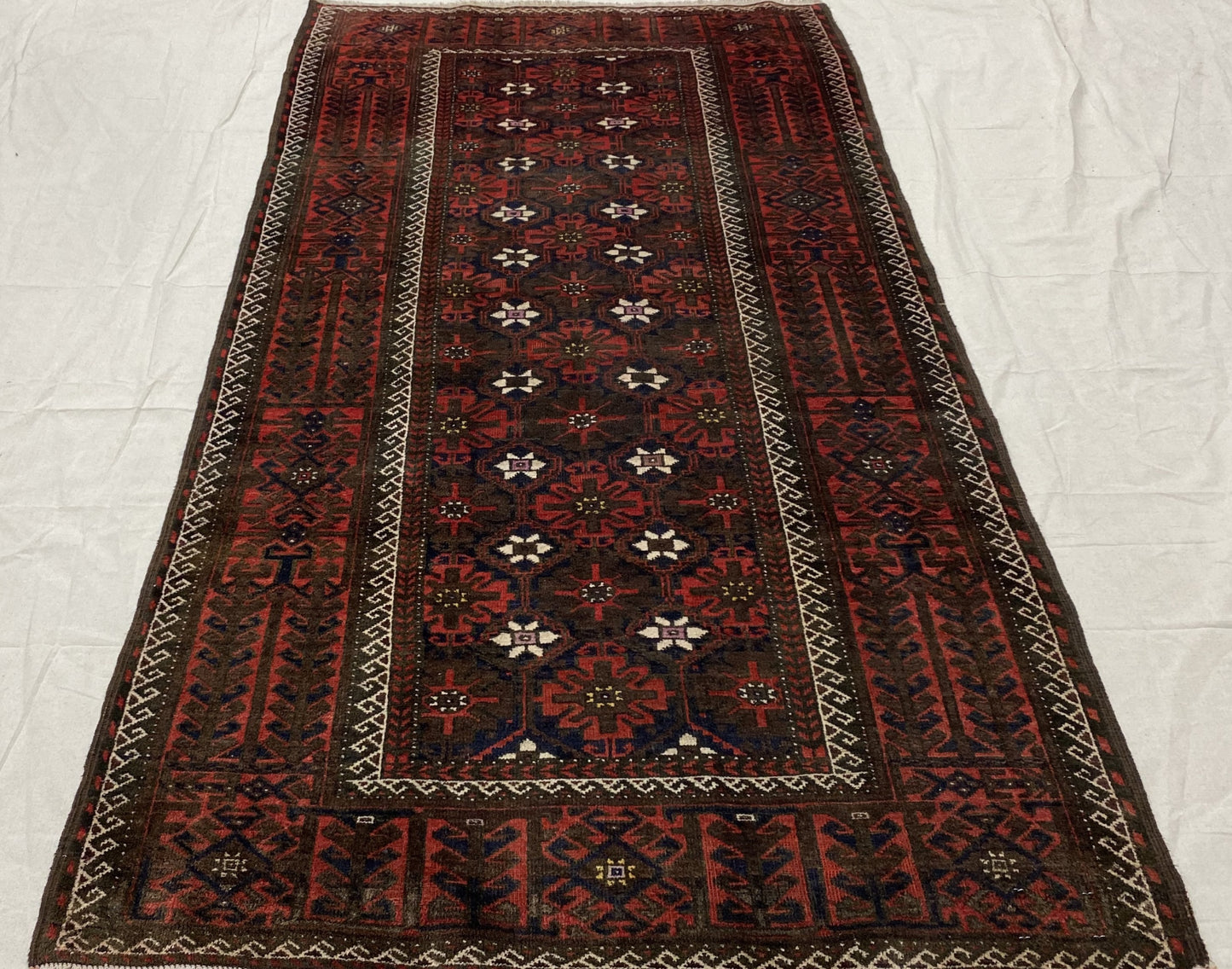 Vintage Balouch Rug 238x125cm