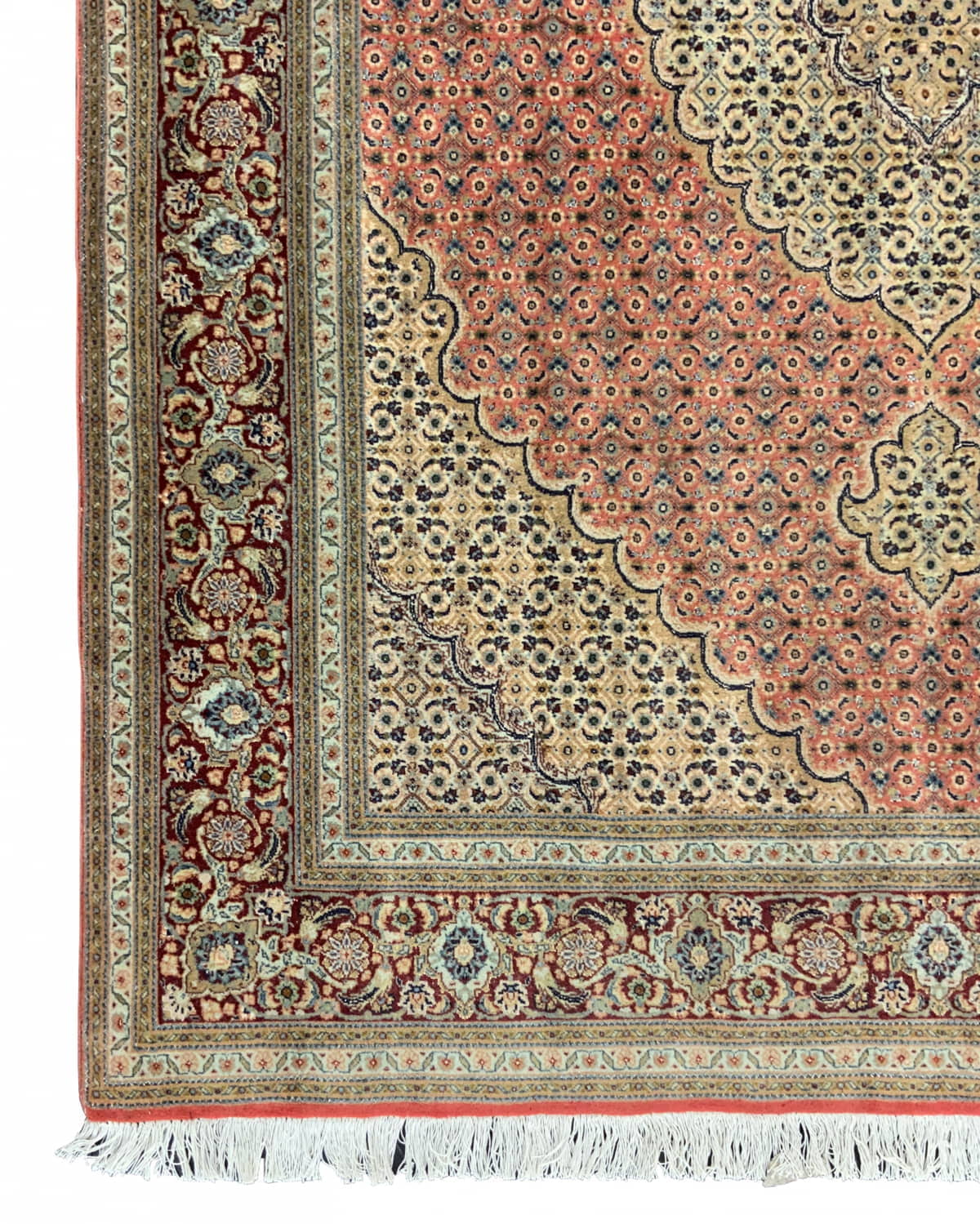 Persian Tabriz, Mahi design, wool and silk pile, Persia, 200x152cm | Rug#10621