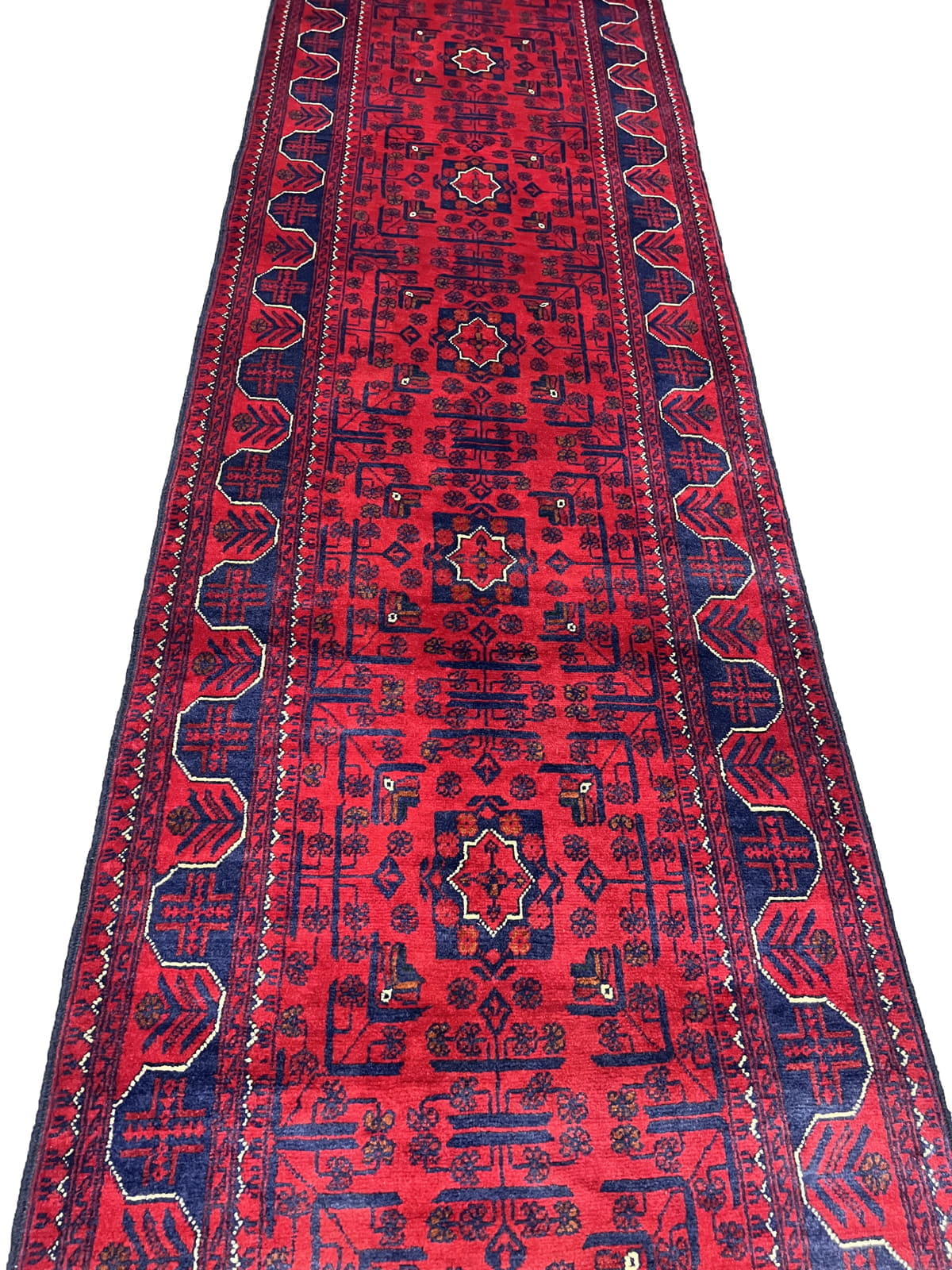 Ersari Turkaman in Belgic wool quality 581x79cm | Rug#26535