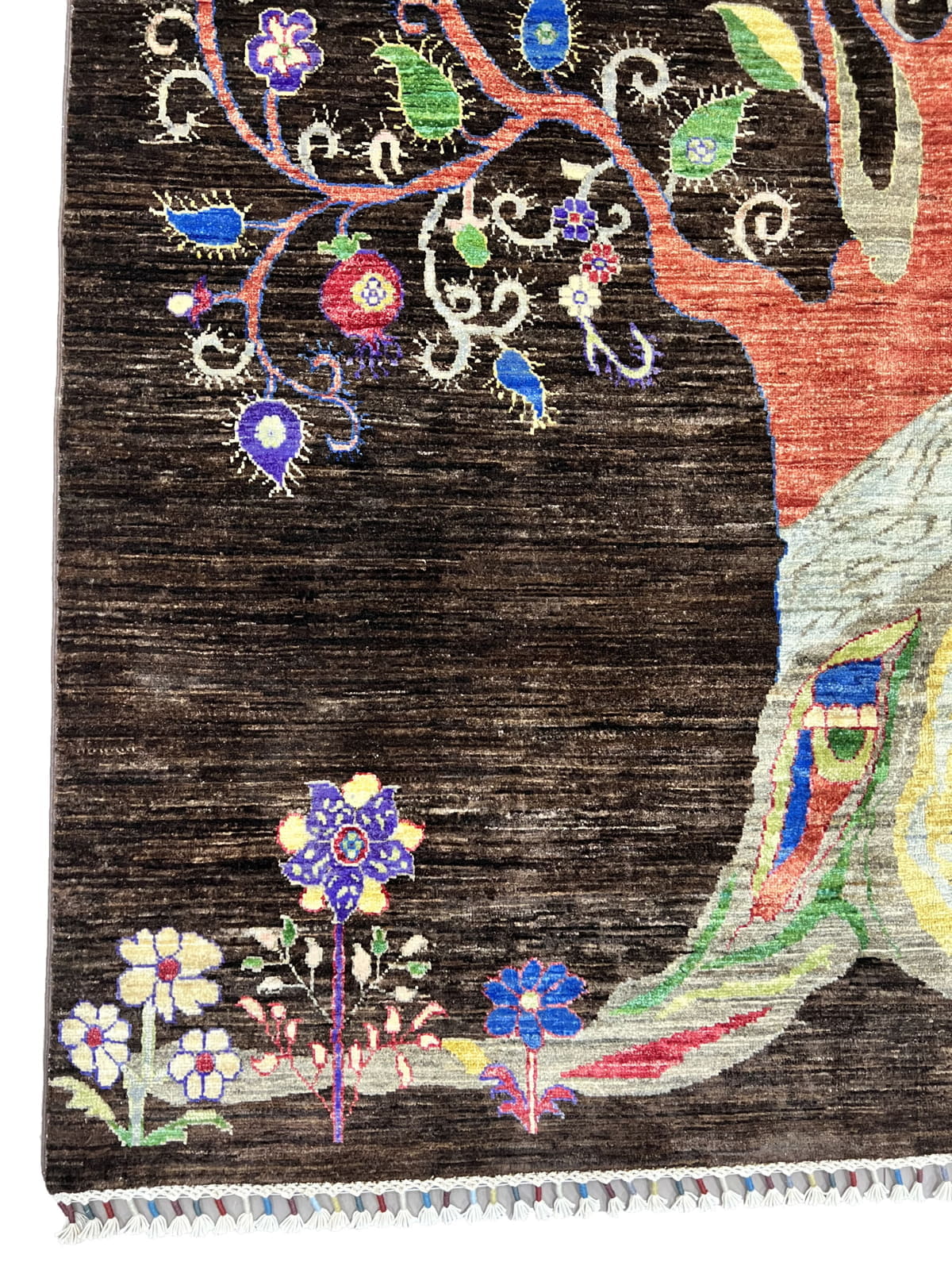 Afghan Turkaman weave, Modern tree of Life design 239x169cm | Rug#26547