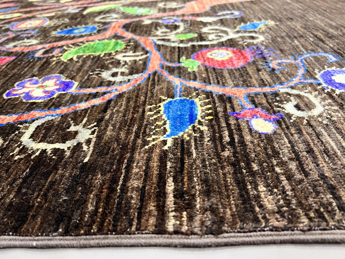 Afghan Turkaman weave, Modern tree of Life design 239x169cm | Rug#26547