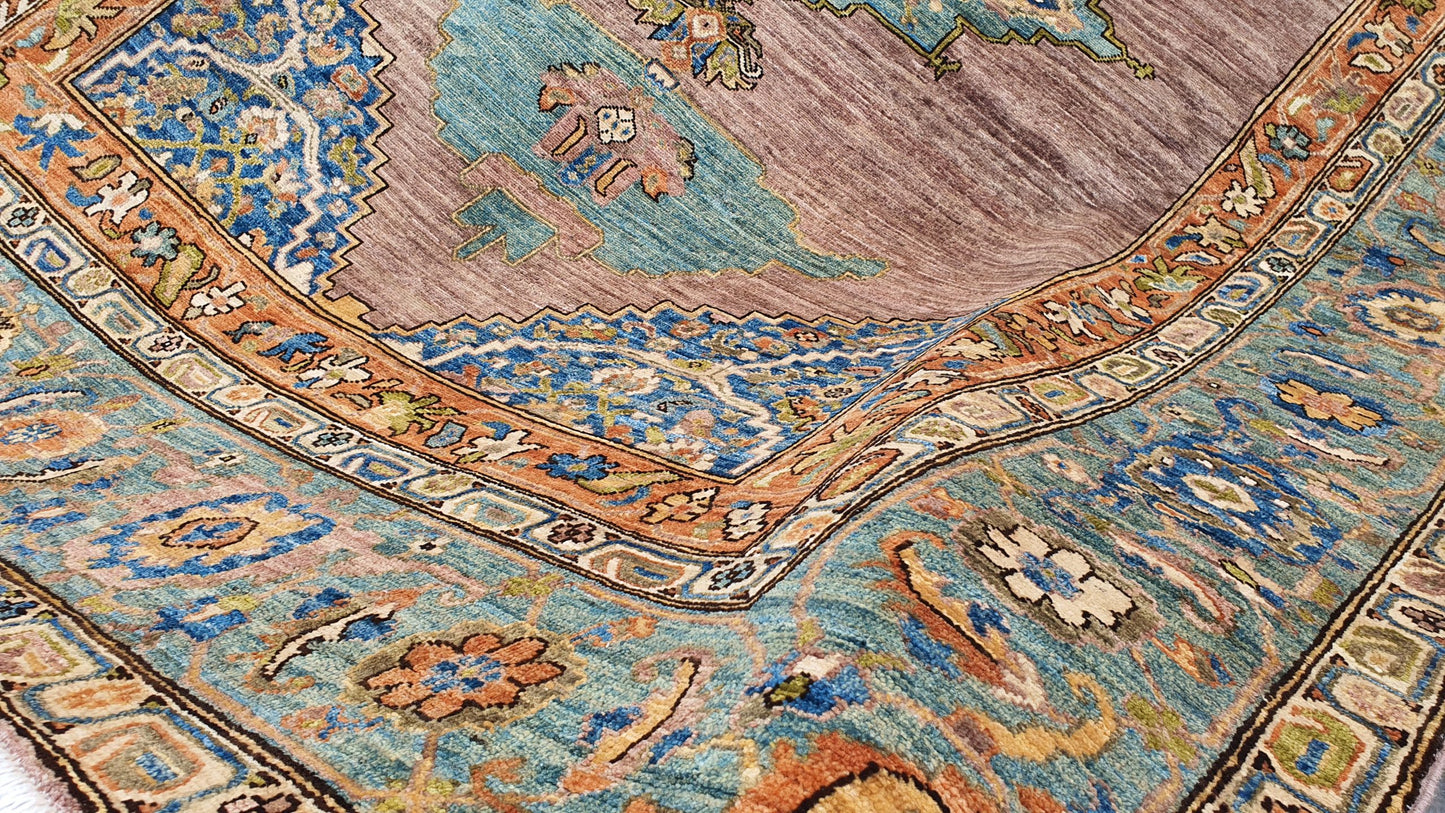 Afghan Turkaman weave, 16th century Oushak inspired, 267x185cm | Rug# 26717