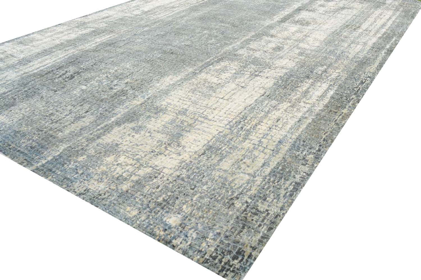 Jaipur Hand knotted carpet in Abstract Mosaic design 305x244cm | Rug# 31626
