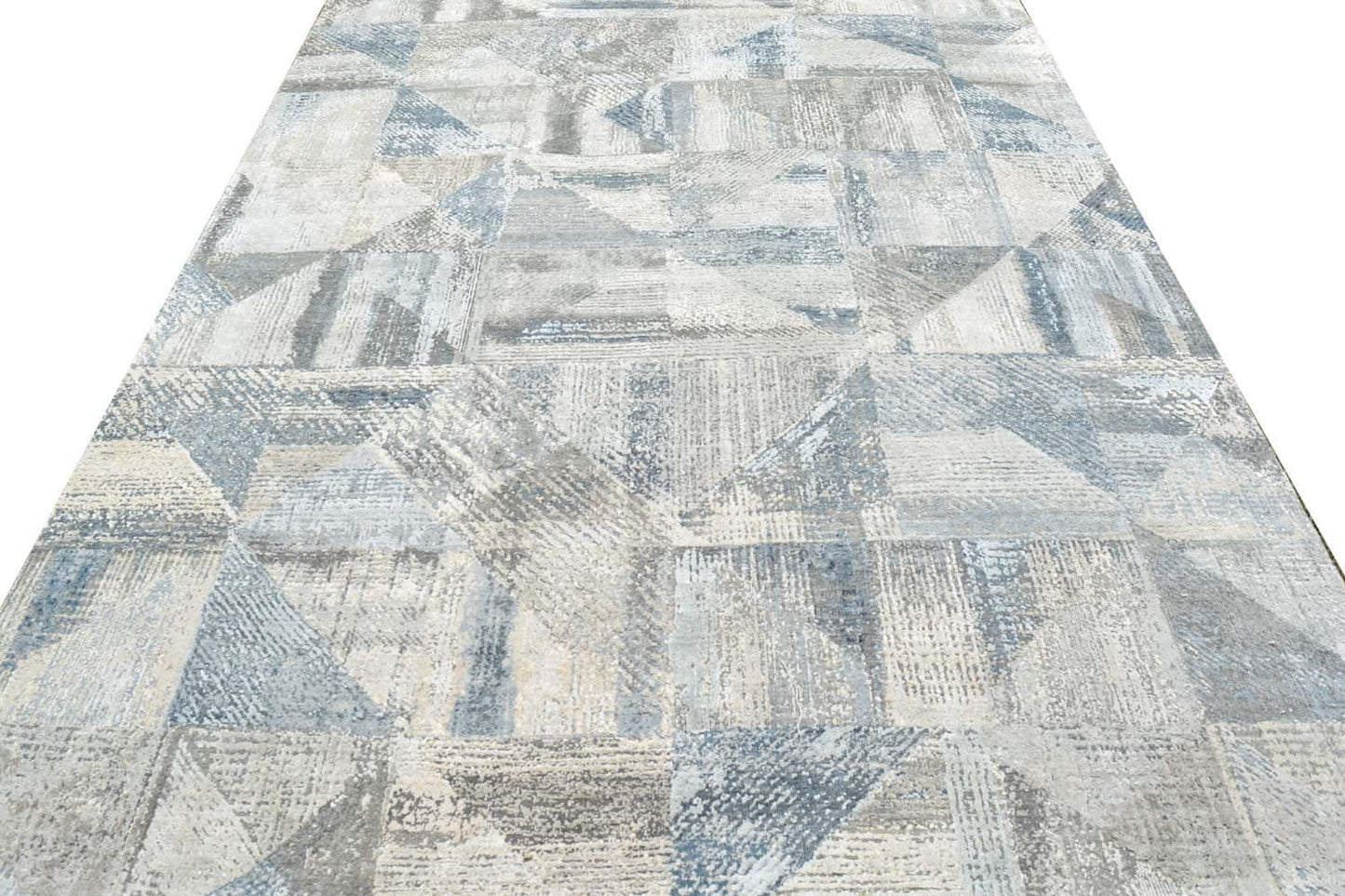 Pure silk & oxidized wool pile Mosaic design 308x243cm | Rug# 31627