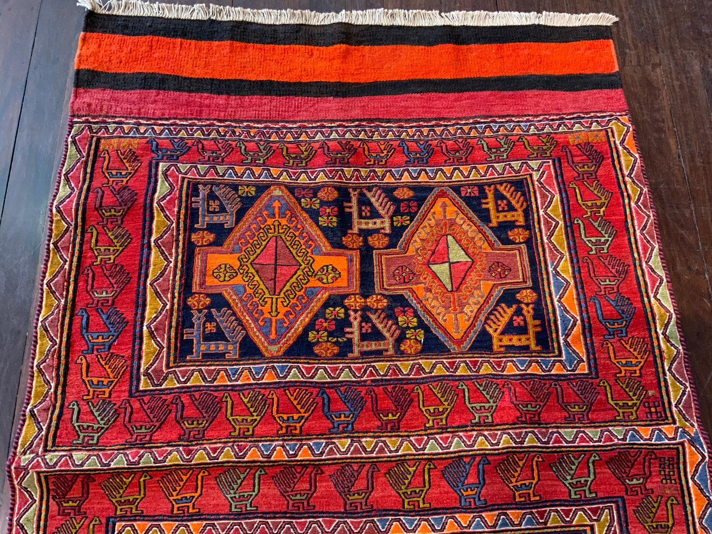 Antique Bedding-bag Tacheh,  size 174×115 cm | Rug# 10481